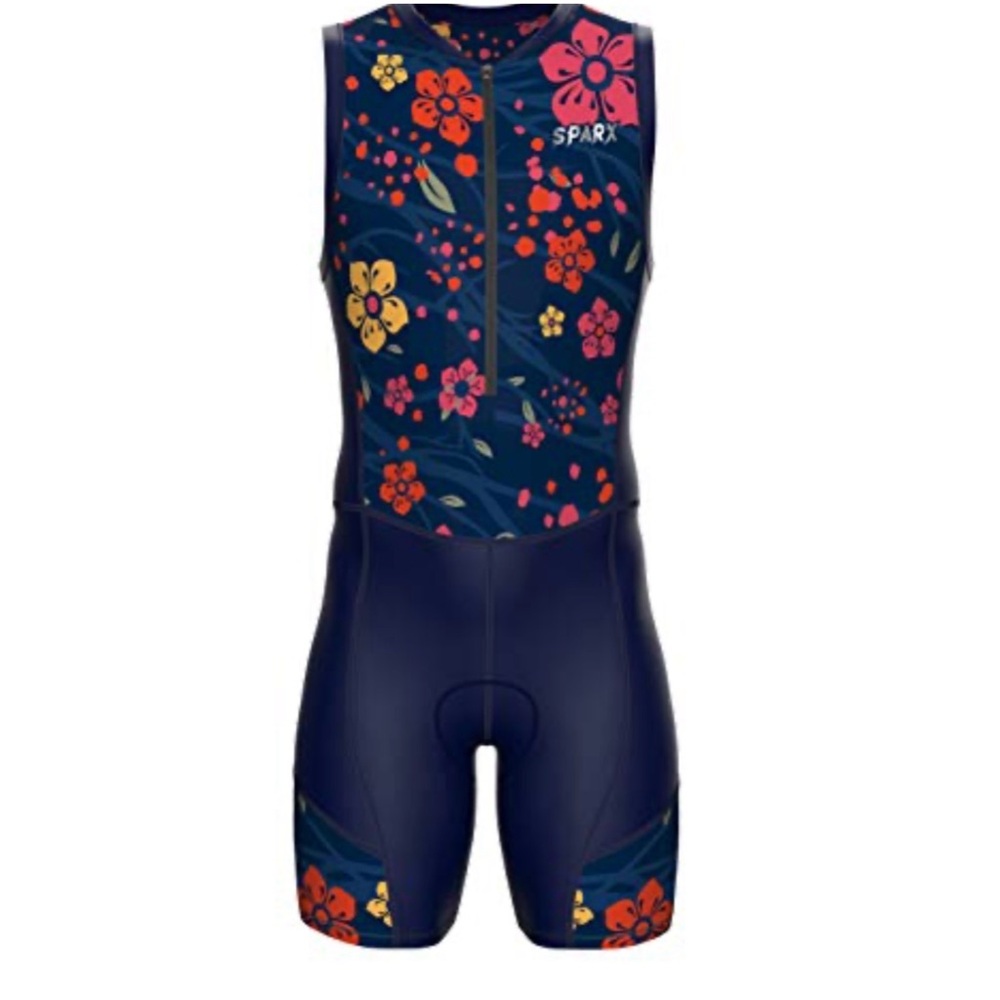 Sparx Mens thriathlon tri- racing padded skin suit size large